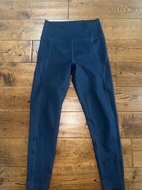 Girlfriend Collective Navy Blue Workout Leggings Size Small